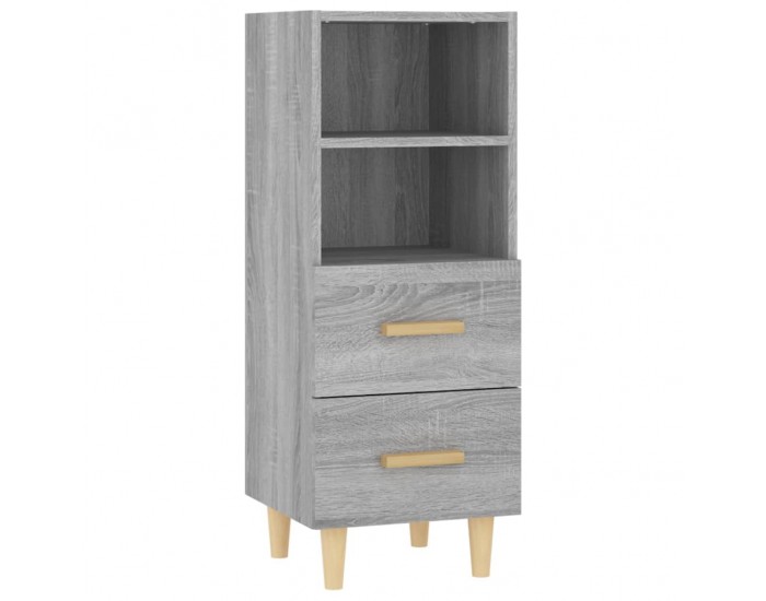 Sonata H Сайдборд, сив сонома, 34,5x34x90 см, инженерно дърво