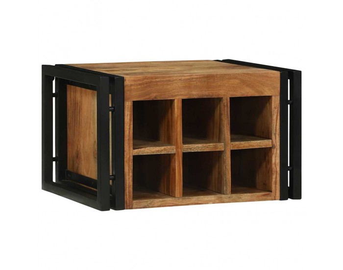 Sonata H Винен рафт 46 x 35 x 27.5 см Масивна акациева дървесина