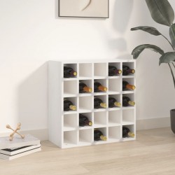 Sonata H Шкаф за вино, бял, 56x25x56 см, масивна дървесина, бор - Етажерки