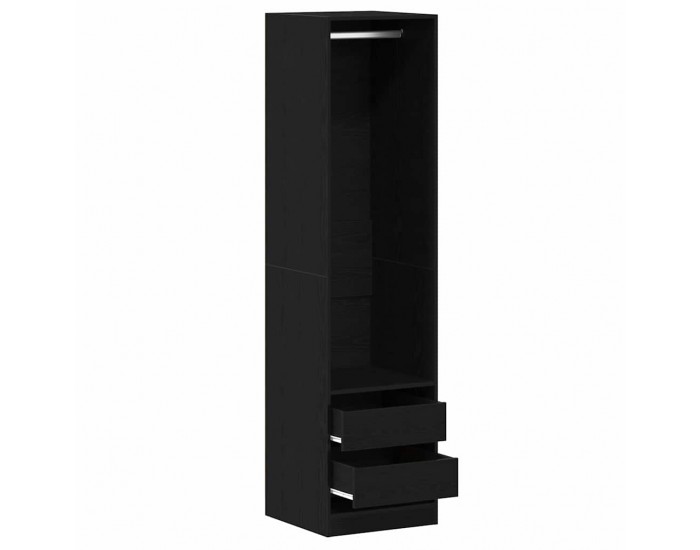 Sonata H Гардероб с чекмедже Черен дъб 50 x 50 x 200 см Инженерно дърво