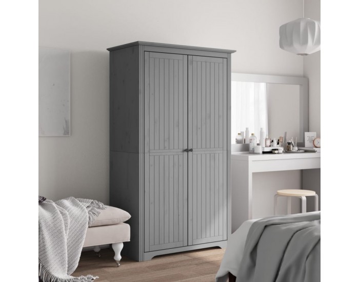 Sonata H Гардероб BODO, сив, 99x53,5x173 см, бор масив