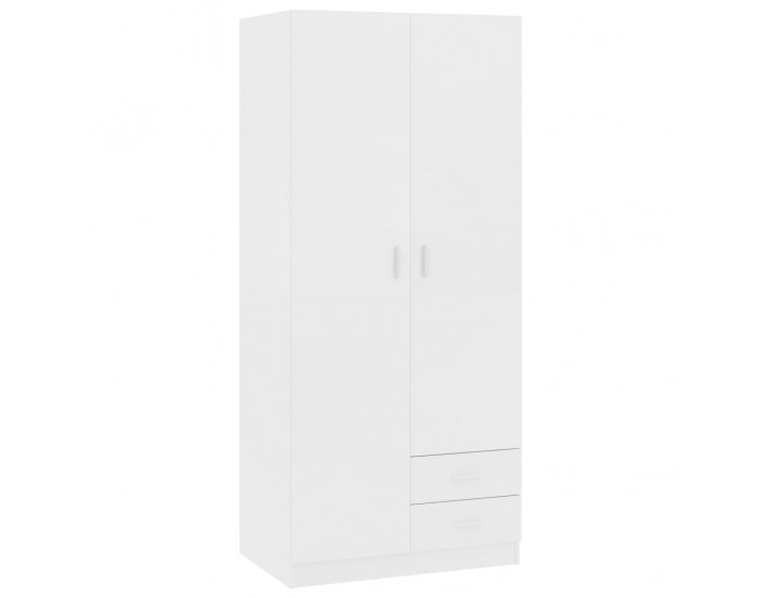 Sonata H Гардероб, бял, 80x52x180 см, инженерно дърво