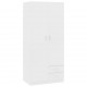 Sonata H Гардероб, бял, 80x52x180 см, инженерно дърво