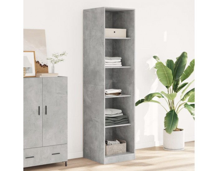 Sonata H Гардероб, бетоново сив, 50x50x200 см, инженерно дърво