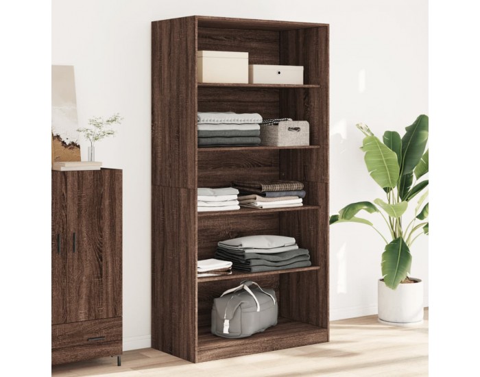 Sonata H Гардероб, кафяв дъб, 100x50x200 см, инженерно дърво