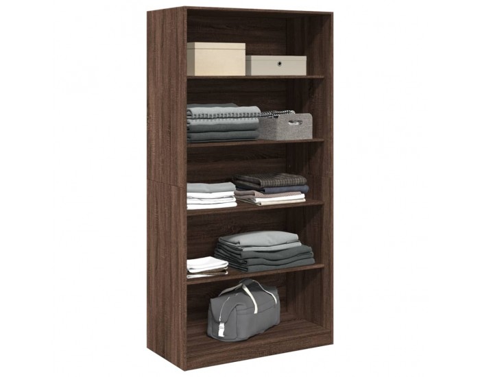 Sonata H Гардероб, кафяв дъб, 100x50x200 см, инженерно дърво