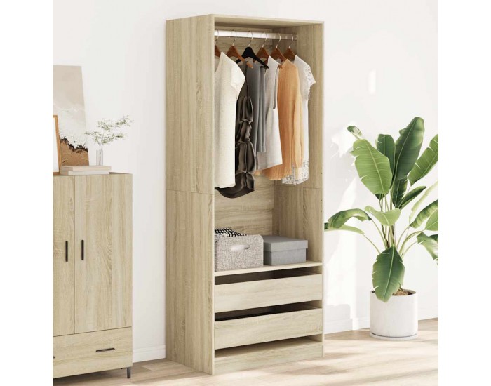 Sonata H Гардероб, дъб сонома, 80x50x200 см, инженерно дърво