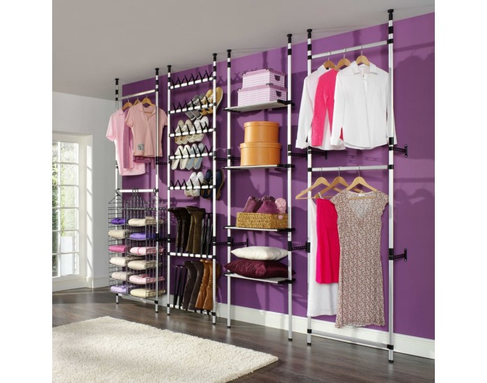 Sonata H Телескопична система за гардероб с алуминиеви пръти