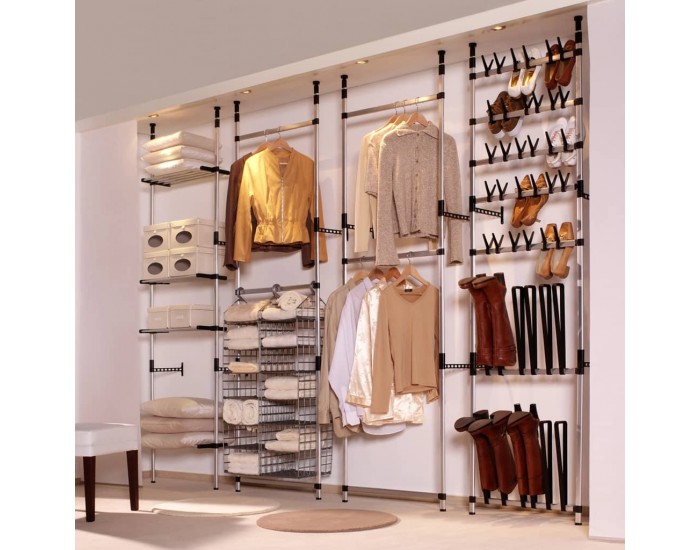 Sonata H Телескопична система за гардероб с алуминиеви пръти