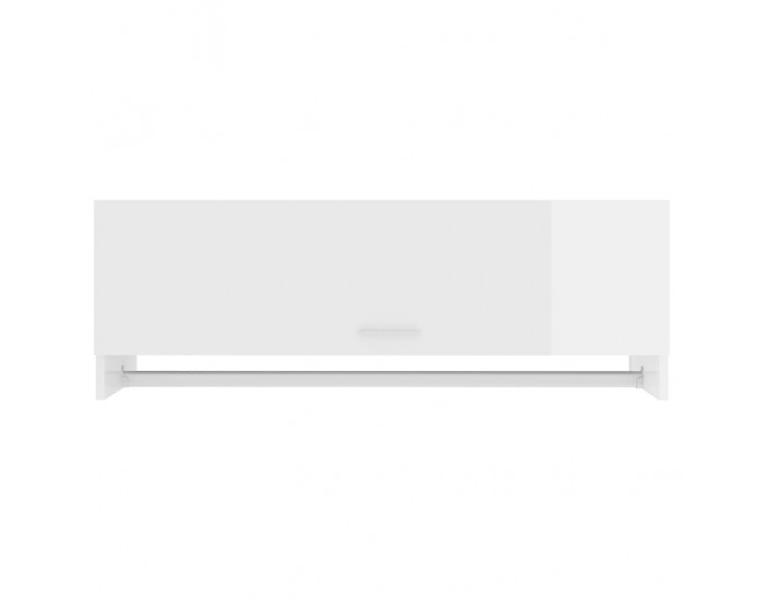 Sonata H Гардероб, бял гланц, 100x32,5x35 см, инженерно дърво