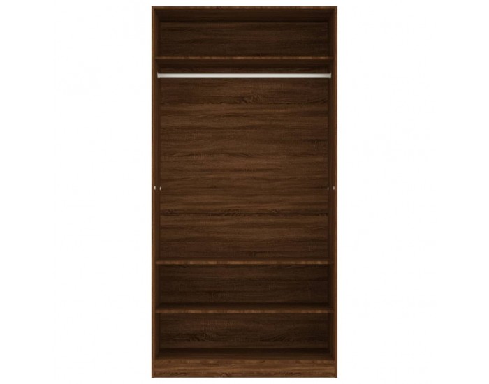 Sonata H Гардероб, кафяв дъб, 100x50x200 см, инженерно дърво