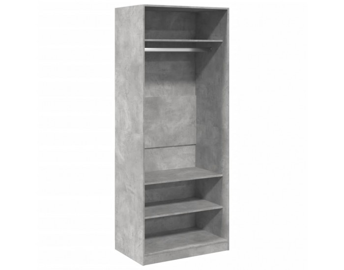 Sonata H Гардероб, бетонно сиво, 80x50x200 см, инженерно дърво