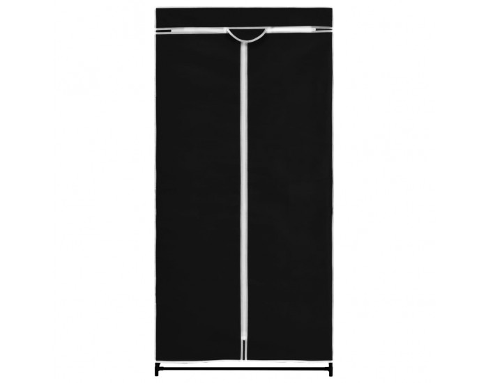 Sonata H Гардероб, черен, 75x50x160 см
