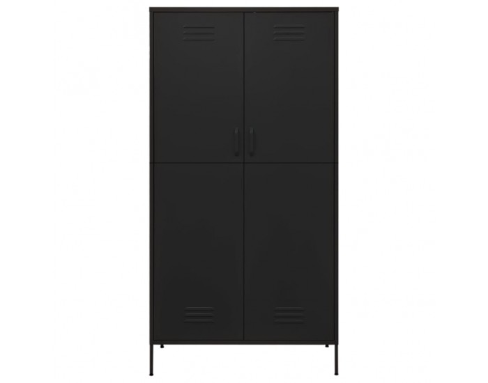 Sonata H Гардероб, черен, 90x50x180 см, стомана