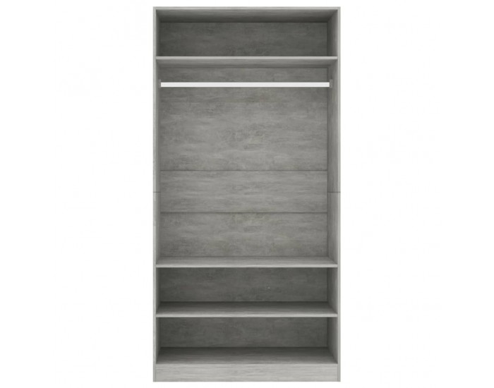 Sonata H Гардероб, бетоново сиво, 100x50x200 см, ПДЧ