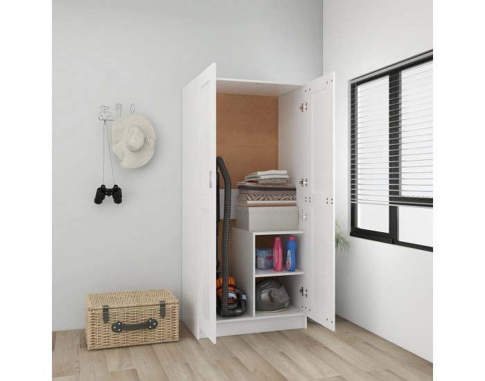 Sonata H Гардероб, бял, 82,5x51,5x180 см, инженерно дърво