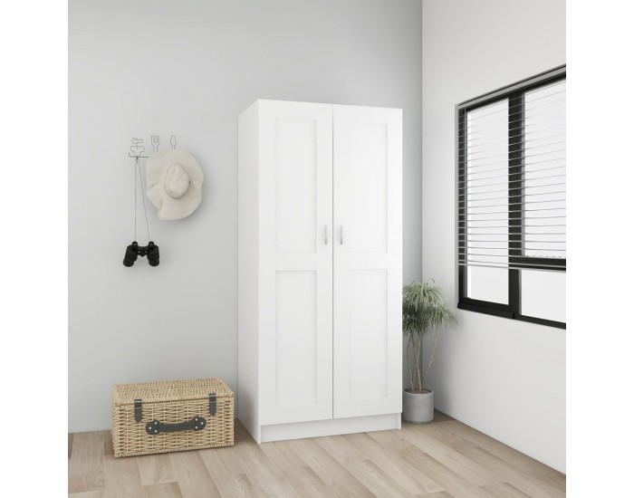 Sonata H Гардероб, бял, 82,5x51,5x180 см, инженерно дърво