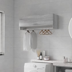 Sonata H Гардероб, сив сонома, 100x32,5x35 см, инженерно дърво - Гардероби