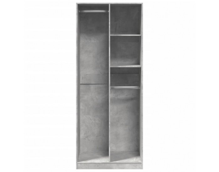 Sonata H Гардероб, бетонно сиво, 80x50x200 см, инженерно дърво