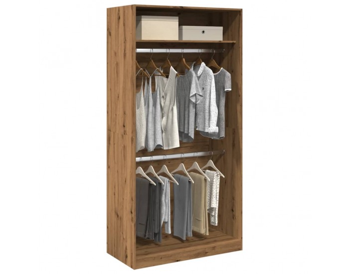 Sonata H Гардероб, дъб артизан, 100x50x200 см, инженерно дърво
