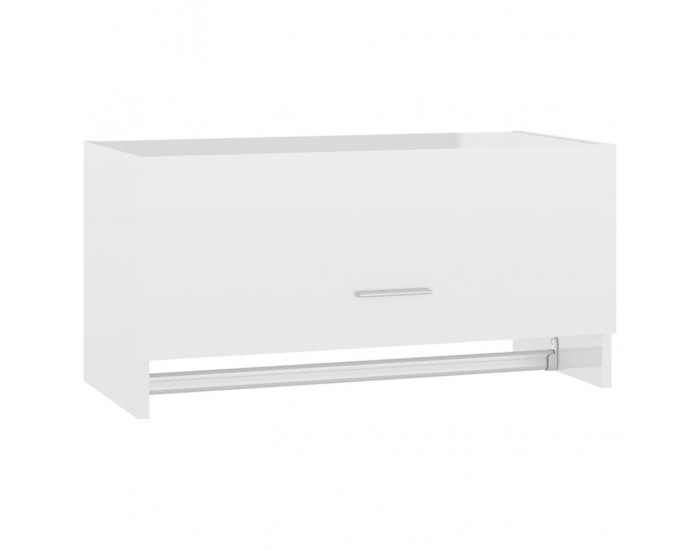 Sonata H Гардероб, бял гланц, 70x32,5x35 см, инженерно дърво