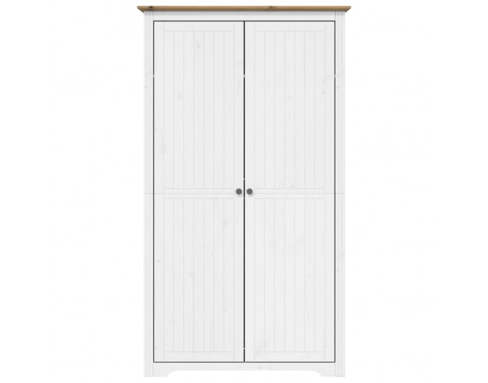 Sonata H Гардероб BODO, бяло и кафяво, 99x53,5x173 см, бор масив