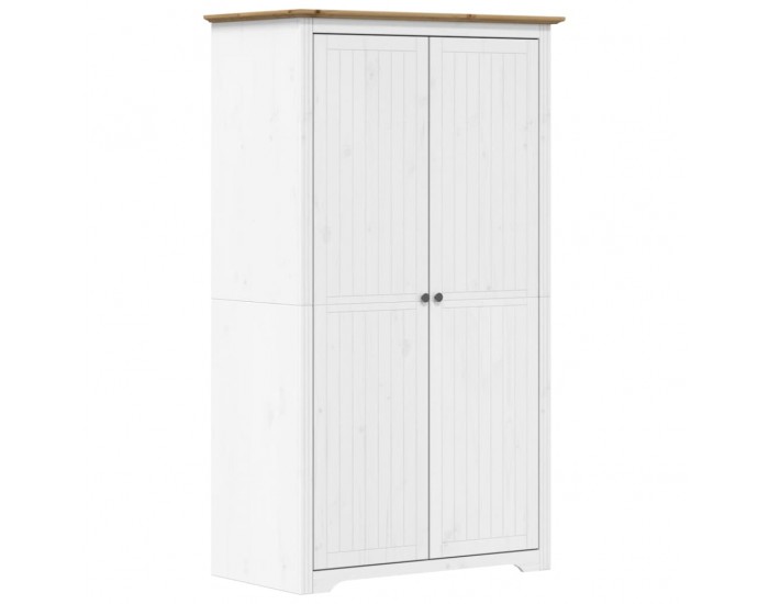 Sonata H Гардероб BODO, бяло и кафяво, 99x53,5x173 см, бор масив