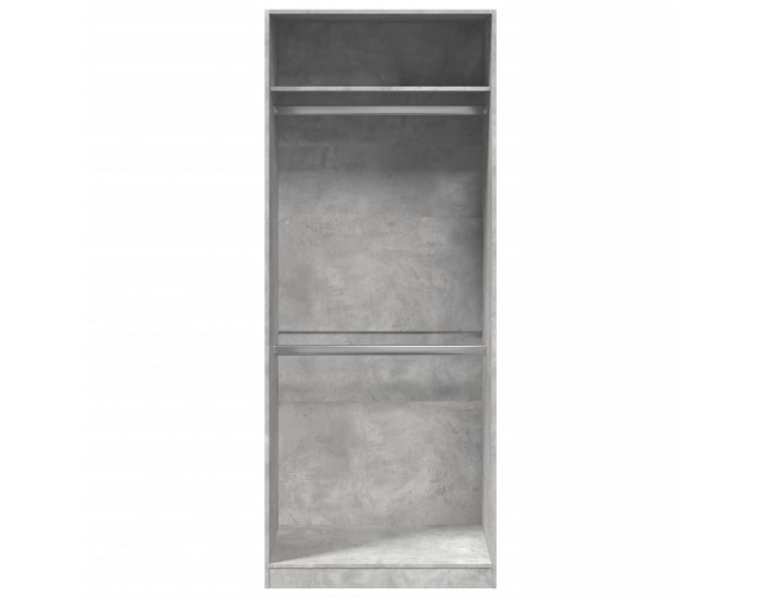 Sonata H Гардероб, бетонно сиво, 80x50x200 см, инженерно дърво