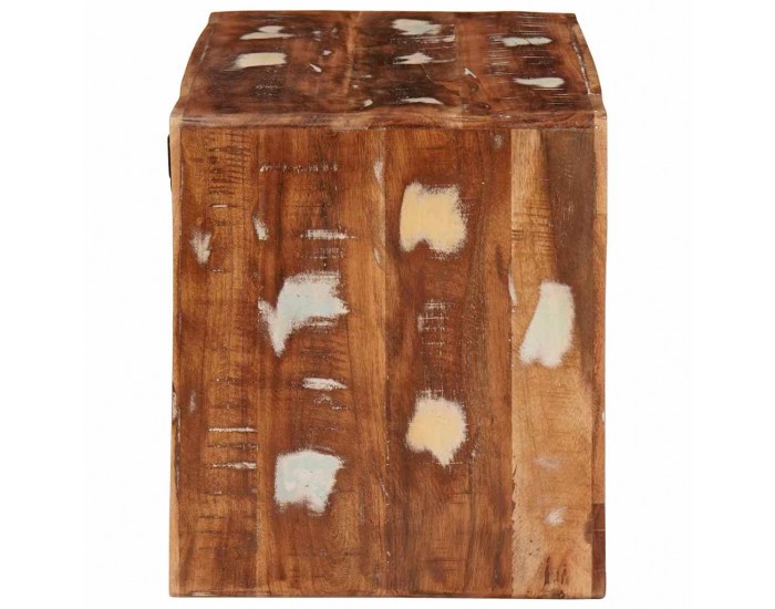 Sonata H Винен рафт Кафяво 44 x 30 x 35 см Солидно рециклирано дърво