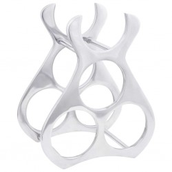 Sonata H Винен рафт Сребрист 23 x 14 x 28 см Алуминий - Дневна