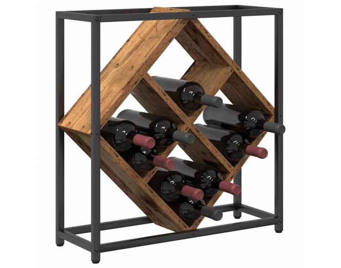 Sonata H Винен рафт Старо дърво 51 x 18 x 52.5 см Инженерно дърво