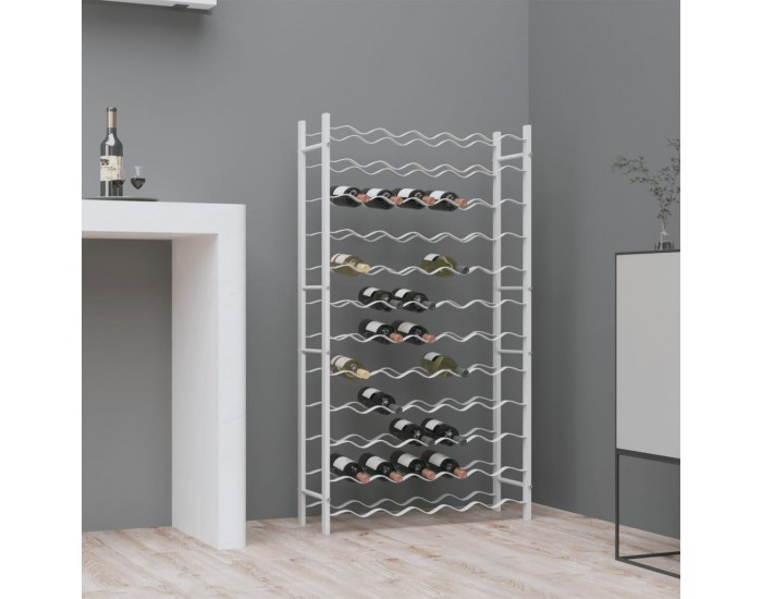 Sonata H Стойка за вино за 72 бутилки, бяла, метална