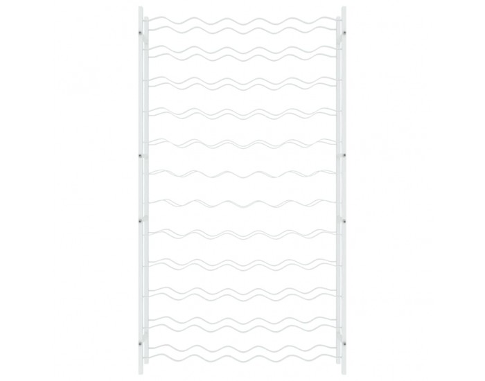 Sonata H Стойка за вино за 72 бутилки, бяла, метална