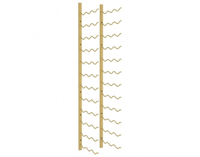 Sonata H Стойка за вино за 36 бутилки, стенен монтаж, златиста, желязо