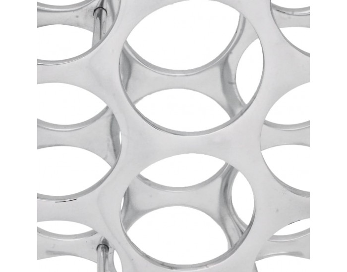 Sonata H Стелаж за вино, алумининий, сребрист, за 27 бутилки