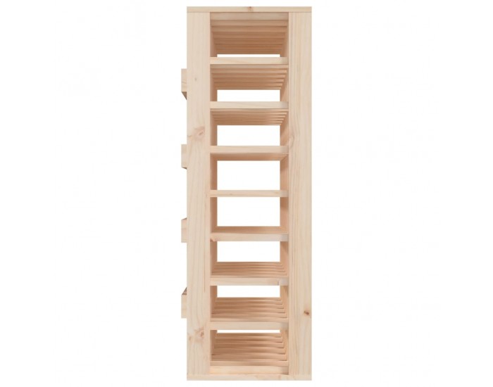 Sonata H Поставка за вино 70x33x94 см масивна чамова дървесина