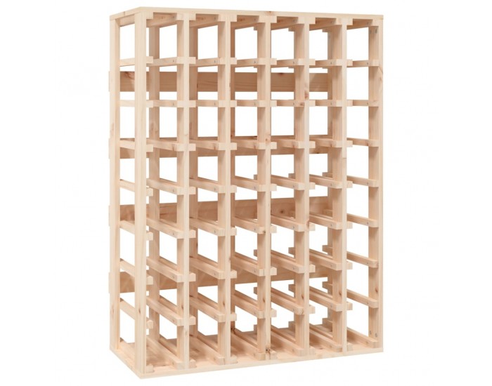 Sonata H Поставка за вино 70x33x94 см масивна чамова дървесина