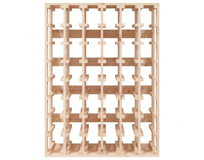 Sonata H Поставка за вино 70x33x94 см масивна чамова дървесина