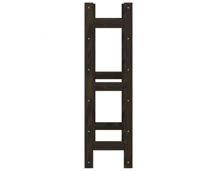 Sonata H Поставка за вино за 30 бутилки, черна, бор масив