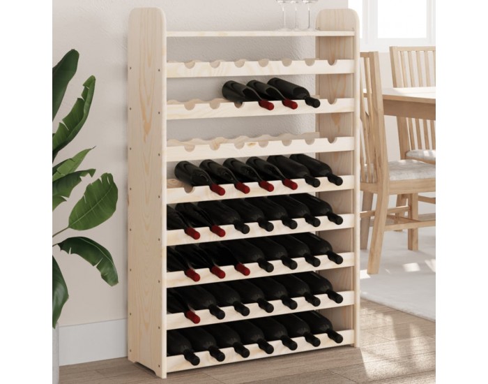 Sonata H Поставка за вино с горна дъска 72,5x25x111,5 см масивен бор