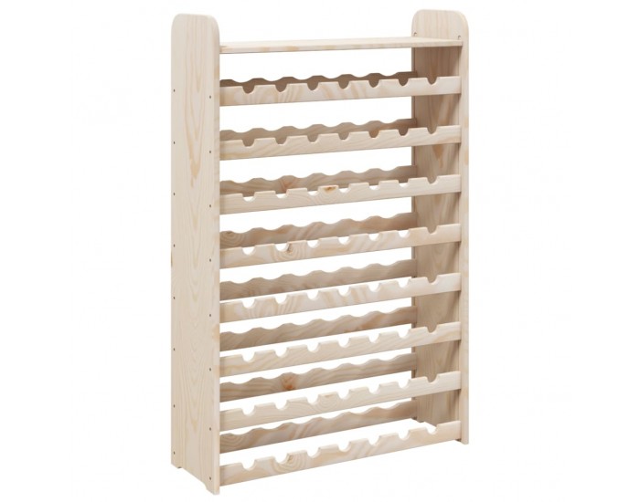 Sonata H Поставка за вино с горна дъска 72,5x25x111,5 см масивен бор