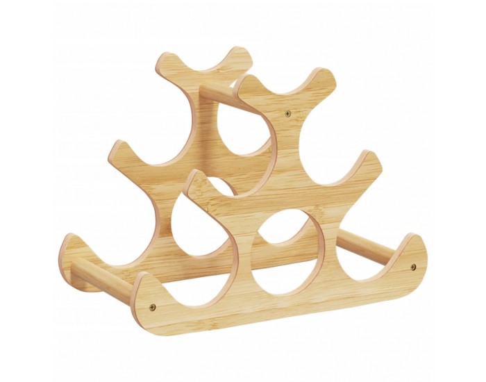 Sonata H Поставка за вино за 6 бутилки 35x18x25,5 см бамбук