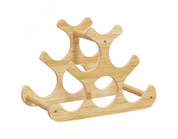 Sonata H Поставка за вино за 6 бутилки 35x18x25,5 см бамбук