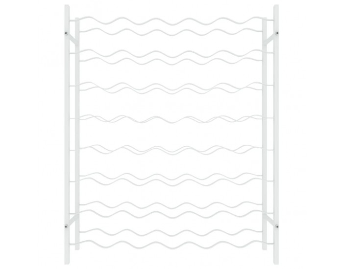 Sonata H Стойка за вино за 48 бутилки, бяла, метал