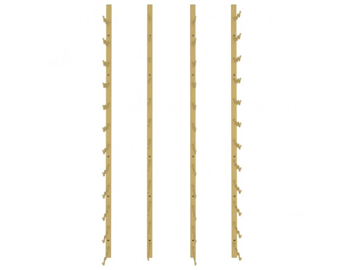 Sonata H Стойки за вино за 36 бутилки стенен монтаж 2 бр златисти желязо