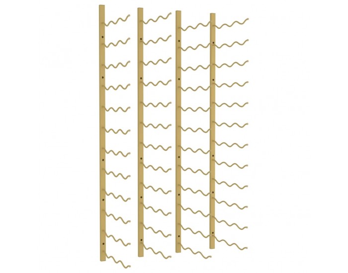 Sonata H Стойки за вино за 36 бутилки стенен монтаж 2 бр златисти желязо