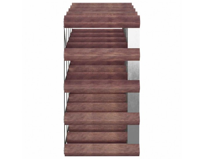 Sonata H Стойка за вино за 20 бутилки, кафява, бор масив