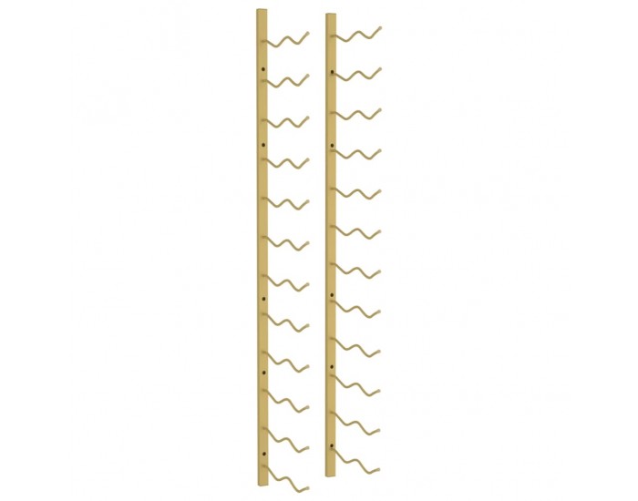 Sonata H Стойка за вино за 24 бутилки, стенен монтаж, златиста, желязо