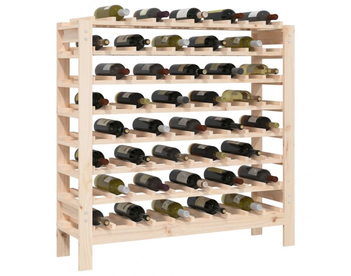 Sonata H Поставка за вино 109,5x30x107,5 см масивна чамова дървесина