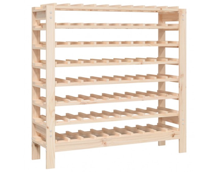 Sonata H Поставка за вино 109,5x30x107,5 см масивна чамова дървесина